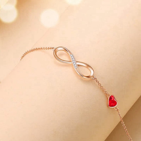 CDE • Infinity Heart Symbol Charm Bracelet Women Jewelry Birthday Gifts Mom - Picture 2 of 6